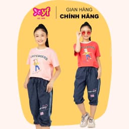 Thumbnail Quần Lửng Jean Lưng Thun Ống Túm Cho Bé Gái Từ 18-55 KG Jean Wash Mềm Mại Thoải Mái YQX025-2 2