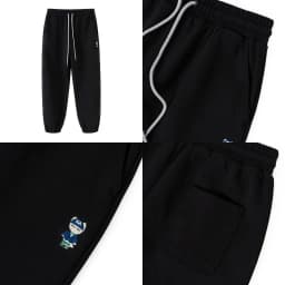 Thumbnail Quần nỉ bo gấu Unisex NOAM Teeny Homie Form rộng - Màu đen/ trắng/ be/ xám/ xanh than/ be đậm 2