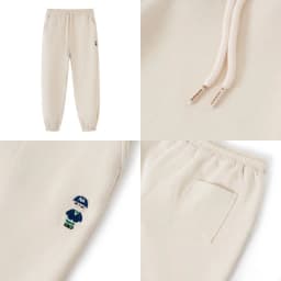 Thumbnail Quần nỉ bo gấu Unisex NOAM Teeny Homie Form rộng - Màu đen/ trắng/ be/ xám/ xanh than/ be đậm 3