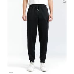 Thumbnail Quần nỉ nam mùa đông jogger cạp chun dây rút 360 Boutique bộ nỉ nam thể thao thu đông chất liệu texture - QGNOL426 2