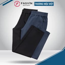 Thumbnail Quần Nỉ Xốp Nam Big Size Ống Suông Fasvin DT24203.HN Từ 80 Đến 120kg Vải Nỉ Mềm Mại Có Độ Dày Vừa Phải 1