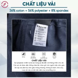 Thumbnail Quần Nỉ Xốp Nam Big Size Ống Suông Fasvin DT24203.HN Từ 80 Đến 120kg Vải Nỉ Mềm Mại Có Độ Dày Vừa Phải 3