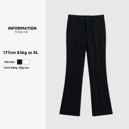 Thumbnail Quần ống loe More cao cấp lên dáng chuẩn, ống loe vừa phải sang trọng cá tính thương hiệu BAETON -A04 2