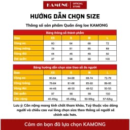 Thumbnail Quần ống loe nữ KAMONG cạp cao thun co dãn dáng dài công sở ống bass Q011 1