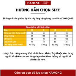 Thumbnail Quần ống rộng 1 nút KAMONG dáng quần tây suông culottes công sở Q015 1