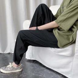 Thumbnail Quần ống rộng xếp ly thông thường dành cho nam IELGY 3
