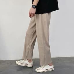 Thumbnail Quần ống rộng xếp ly thông thường dành cho nam IELGY 4