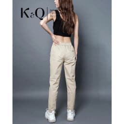 Thumbnail Quần ống suông kaki co giãn KQ STYLING kem cao cấp 2