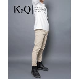 Thumbnail Quần ống suông kaki co giãn KQ STYLING kem cao cấp 3