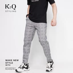 Thumbnail Quần ống suông kaki cotton co giãn KQ STYLING caro cao cấp 4