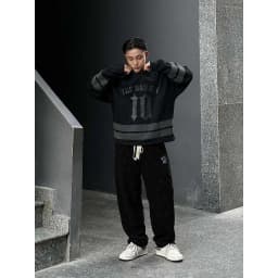 Thumbnail Quần ống suông rộng chất nỉ unisex The Bad God Intricate pants 4