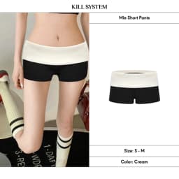 Thumbnail Quần Short cạp trễ gập eo tôn dáng Mie - Kill System 1