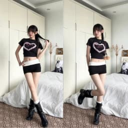 Thumbnail Quần Short cạp trễ gập eo tôn dáng Mie - Kill System 3