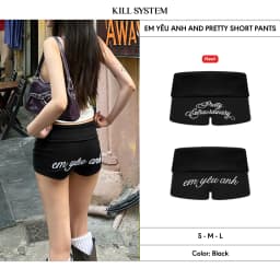 Thumbnail Quần Short cạp trễ gập eo tôn dáng EM YÊU ANH và PRETTY - 𝐊𝐈𝐋𝐋 𝐒𝐘𝐒𝐓𝐄𝐌 1