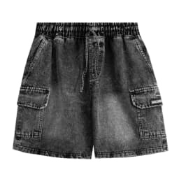Thumbnail Quần Short Cargo Denim SAIGONESE Quần Đùi Túi Hộp Nam Nữ / Đen 1