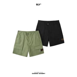 Thumbnail Quần Short Cargo Kaki SLY màu Olive / Black 1