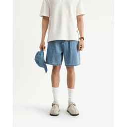Thumbnail Quần Short Denim Nam Form Loose - Routine 10S25DPS005 4