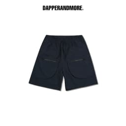 Thumbnail Quần Short Dù DAPPERANDMORE Nylon Cargo Tech Olive Phối 2 Túi Hộp Kèm Khoá Kéo - Black 1