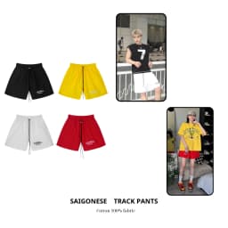 Thumbnail Quần Short Dù SAIGONESE Quần Đùi Lưng Thun Dây Dài Có Lót Lưới Form Trên Gối Unisex Nam Nữ 1