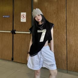 Thumbnail Quần Short Dù SAIGONESE Quần Đùi Lưng Thun Dây Dài Có Lót Lưới Form Trên Gối Unisex Nam Nữ 4