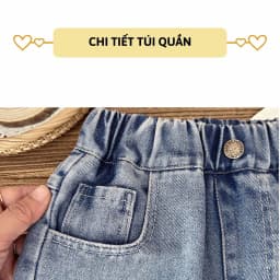 Thumbnail Quần short jean bé trai 27Kids KACADY Quần đùi bò mềm lưng chun nam cho trẻ từ 2-10 tuổi BSJE3 3