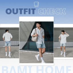 Thumbnail Quần short Jean Nam BAMI HOME, quần đùi Jean dày dặn, form trên gối QJ05 4