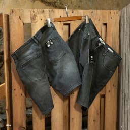 Thumbnail Quần Short Jean Nam S124 Màu Đen Xám Cá Tính, Dáng Slim Năng Động Just Men Thời Trang 3