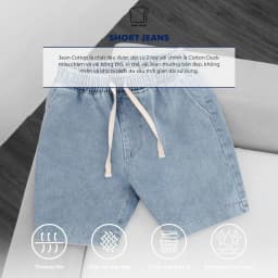Thumbnail Quần short jeans nam cao cấp BAMIHOME quần đùi Jean vải dày đẹp không bay màu dễ phối đồ QJ03 4