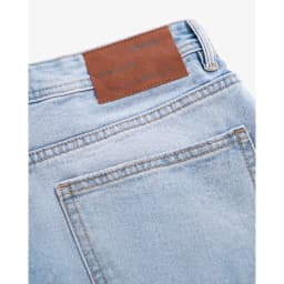 Thumbnail Quần Short Jeans Nam Ống Suông Trơn Form Straight - Routine 10S25DPS001 4