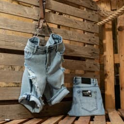 Thumbnail Quần Short Jeans Nam Rách Cao Cấp JUSTMEN Form Slim 2