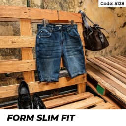 Thumbnail Quần Short Jeans Nam Xanh Wash Sáng S128 Denim Spandex Co Giãn Just Men Thời Trang Nam 1