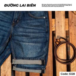 Thumbnail Quần Short Jeans Nam Xanh Wash Sáng S128 Denim Spandex Co Giãn Just Men Thời Trang Nam 3