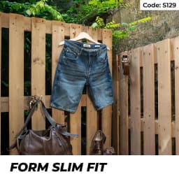 Thumbnail Quần Short Jeans Nam Xanh Wash Sáng S129 Denim Spandex Co Giãn Just Men Thời Trang Nam 1