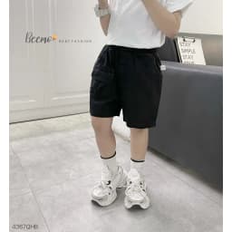 Thumbnail Quần short kaki Beemo, quần đùi kaki phối túi hộp trendy dễ mix đồ mặc đi học, đi chơi cho bé từ 9-24kg 4367QHK 3
