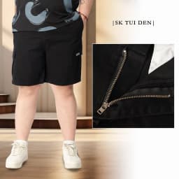 Thumbnail Quần Short Kaki Big Size Nam 80-140kg AKYOO Vải Cotton Co Giãn, Thoải Mái_ KAKI TUI HOP 3