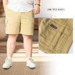 Thumbnail Quần Short Kaki Big Size Nam 80-140kg AKYOO Vải Cotton Co Giãn, Thoải Mái_ KAKI TUI HOP 4