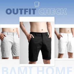 Thumbnail Quần short kaki cao cấp BAMI HOME vải mềm mịn form thoải mái dễ phối đồ QK03A 3
