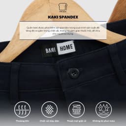 Thumbnail Quần short kaki cao cấp sợi spandex BAMI HOME vải mềm mịn form thoải mái dễ phối đồ QK08 4