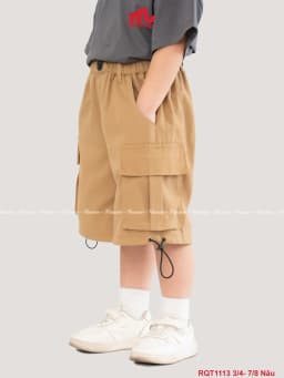 Thumbnail Quần short kaki cho bé trai RIOMIO chất liệu cao cấp, thiết kế thời trang RQT1113 1