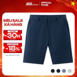 Thumbnail Quần Short Kaki Nam 5S FASHION Mềm Mịn,Thiết Kế Cúc Ẩn Mặt Trong Lịch Sự (QSK25014) 1