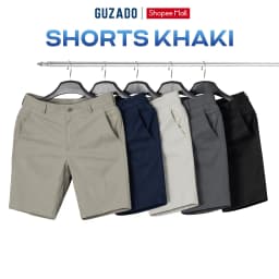 Thumbnail Quần Short Kaki Nam GUZADO Lịch Sự Sang Trọng, Chất Vải Dày Dặn, Đứng Form MSR2515 1