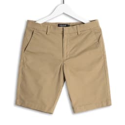 Thumbnail Quần short kaki nam LEEVUS, Lưng khuy cài, vải kaki mềm, đường may ẩn, form vừa vặn S105 QK06 3