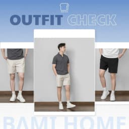 Thumbnail Quần short kaki nam SEREIN BAMI HOME chất liệu kaki cotton, form trên gối, phong cách Hàn Quốc QK15 3