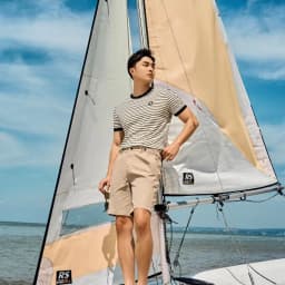 Thumbnail Quần Short Kaki Sidetab Xếp Ly Form Regular 4MEN QS069 vải mềm, thoáng mát, trẻ trung, năng động 1