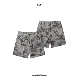 Thumbnail Quần Short Kaki SLY Skater Black / Camo Grey 2
