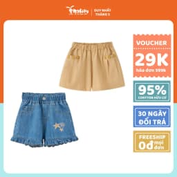 Thumbnail Quần short kiểu bé gái Rabity cotton mặc cắm trại hè 93268 1