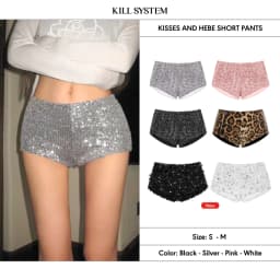 Thumbnail Quần short kim sa cạp thấp tôn dáng Kisses - Kill System 1