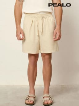 Thumbnail Quần short linen rayon PEALO thoáng mát mềm mại tạo cảm giác thoải mái phong cách trẻ trung 1