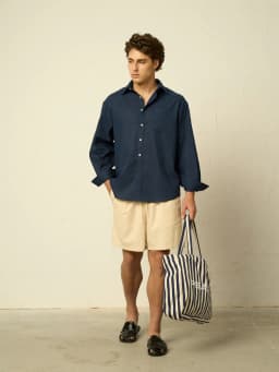 Thumbnail Quần short linen rayon PEALO thoáng mát mềm mại tạo cảm giác thoải mái phong cách trẻ trung 4