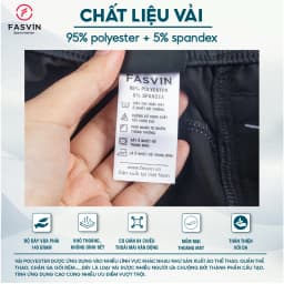 Thumbnail Quần short nam Fasvin Q23578.HN vải dù gió trơn mát co giãn chất đẹp hàng nhà máy 4
